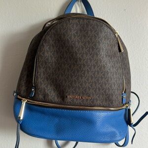 Michael Kors Rhea Medium Backpack in Blue